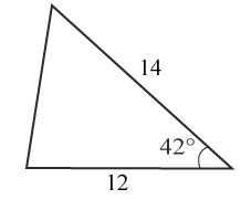 Trianggel för beräkning av areasatsen