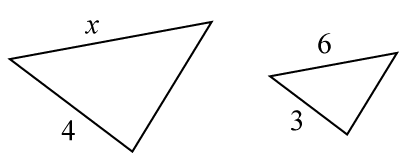 Exempel 1 likformiga trianglar