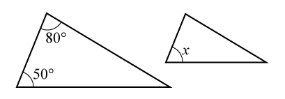 Exempel vinklar likformiga trianglar