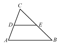 Triangel för att visa transversalsatsen